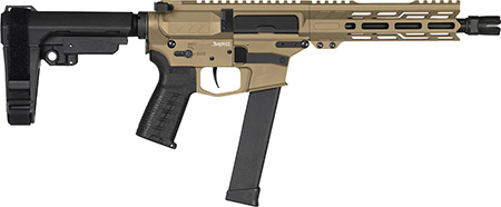 [810148623340] CMMG 10A570FCT Banshee MK10 10mm Auto 30+1 8" Black Nitride Medium Taper Threaded Barrel, EML 7" M-LOK Handguards, Coyote Tan Cerakote Aluminum Picatinny Rail Receiver, CMMG Zeroed Grips