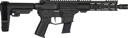 [810148623951] CMMG 45AF30FAB Banshee MKG 45 ACP 13+1 8" Black Nitride Medium Taper Threaded Barrel, EML 7" M-LOK Handguards, Black Armor Cerakote Aluminum Picatinny Rail Receiver, CMMG Zeroed Grips