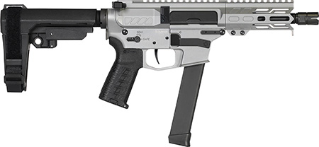 [810148625122] CMMG 99A890FTI Banshee MKGS 9mm Luger 33+1 5" Black Nitride Medium Taper Threaded Barrel, EML 4" M-LOK Handguards, Titanium Cerakote Aluminum Picatinny Rail Receiver, CMMG Zeroed Grips