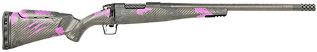 [853418901304] Fierce Firearms ROGM65CM20BP Mini Rogue  6.5 Creedmoor 4+1 20" Hand Lapped/Match Grade Barrel, Black Cerakote Steel Receiver, Purple Camo Mini Rogue w/Adj Comb  &  Picatinny Rail Carbon Fiber Stock