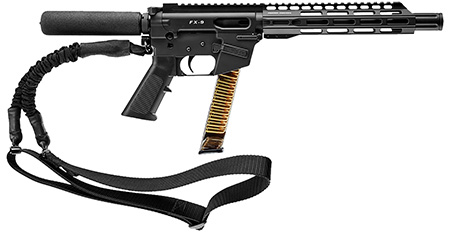 [856169007387] FREEDOM ORDNANCE FX9P10T FX9  9mm Luger 31+1 10" Black Nitride Stainless Steel Barrel, M-LOK Handguard, Black Anodized Aluminum Picatinny Rail Receiver, Black Pistol Tube, AR15 Grip, Right Hand