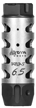 [857392006208] Odin Works MBATLAS6.5 Atlas Compensator 5/8-24 Threads 3" OAL 1" Diameter 6.5 Grendel