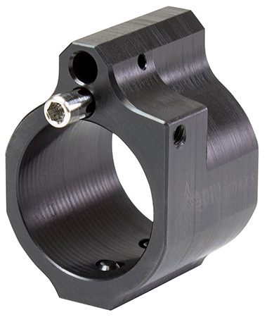 [856205005353] Odin Works GBADJ Gas Block Low Profile .750" Black Nitride Carbon Steel