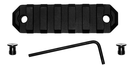 [811071012287] GrovTec US Inc GTSW228 3 Inch 7 Slot Keymod  Black Anodized