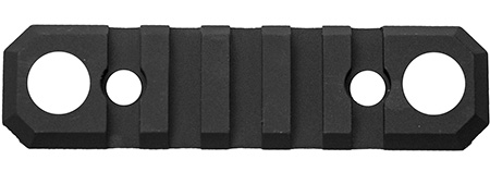 [811071012317] GrovTec US Inc GTSW231 3.1 Inch 5 Slot with Push Button Bases Keymod  Black Anodized