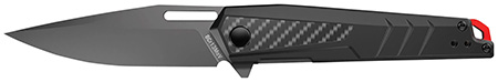 [813119015045] Real Avid AVRAV5 RAV--5  3.40" Folding Drop Point Plain Titanium 8Cr13MoV SS Blade, Black Textured Aluminum/Carbon Fiber Handle, Clamshell Pkg