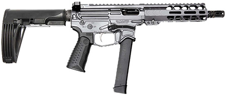 [810033782794] Battle Arms Development XIPHOS004 Xiphos  9mm Luger 30+1 8.50" Black Barrel, M-LOK Handguards, Combat Gray Aluminum Picatinny Rail Receiver  Black Synthetic Adjustable Stock, Adj Black Grips