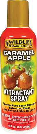 [024641007365] Wildlife Research 736 Food Scent Attractant Spray Caramel Apple Scent 8 oz Aerosol