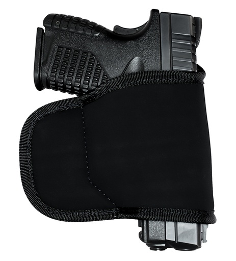 [811071011785] GrovTec US Inc GTHL15099BLK Multi-Fit  OWB Size 99 Black Suede Belt Loop Fits Med/Lg Semi-Auto Right Hand
