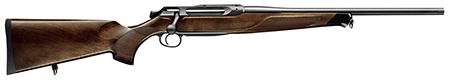 [810496024813] Sauer 80117092 505 Lux Full Size 223 Rem 3+1 20" Matte Blued Threaded Barrel, Matte Blued Saddle Mount Steel Receiver, Grade 5 Wood Fixed Stock