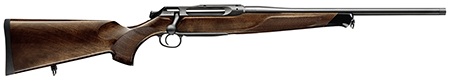 [810496024820] Sauer 80117093 505 Lux Full Size 243 Win 3+1 22" Matte Blued Threaded Barrel, Matte Blued Saddle Mount Steel Receiver, Grade 5 Wood Fixed Stock