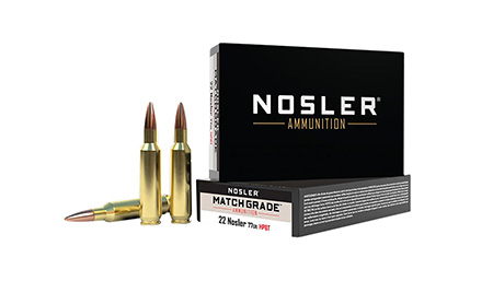 [054041600163] Nosler 60016 Match Grade  22Nosler 77gr Custom Competition Hollow Point Boat Tail 20 Per Box/10 Case