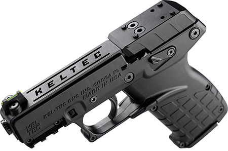 [640832010053] Kel-Tec P17BBLKOR P17  22 LR 16+1 3.80" Black Steel Barrel, Black Optic Ready/Serrated Slide, Black Polymer Frame w/Picatinny Rail, Textured Grip