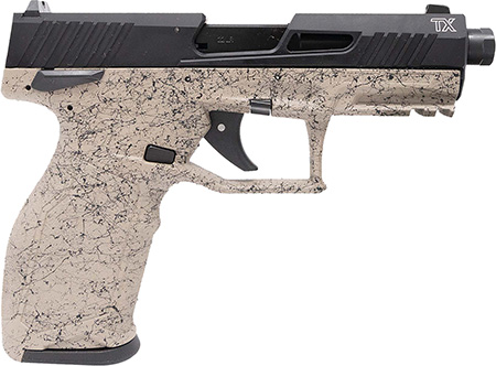 [725327942641] Taurus 12TX22141SP310 TX22 Gen 2 Full Size Frame 22 LR 10+1 4.10" Threaded Barrel, Serrated Slide, Polymer Frame w/Picatinny Rail, Right Hand