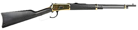 [727962709597] Heritage Mfg H9204418G 92  44 Mag 8+1 18" Black Alloy Steel Barrel, Gold PVD Stainless Steel Receiver, Hardwood Fixed Stock