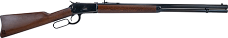 [727962709610] Heritage Mfg H9204424F1 92 Ranch Hand 44 Mag 12rd 24" Black Polished Octagon Barrel, Black Polished Alloy Steel Receiver,Fixed Hardwood Stock