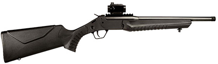 [754908900343] Rossi LWC300BBKRD LWC w/Optic 300 Blackout 1rd 16.50" Black Oxide Threaded Barrel, Black Picatinny Rail Steel Receiver, Black Fixed Synthetic Stock, Crimson Trace CTS103 Red Dot