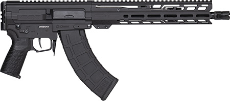 [810148623111] CMMG 86A8E0BAB Dissent MK47 7.62x39mm 30+1 12.50" Black Nitride Threaded Barrel, M-LOK Handguards, Black Armor Cerakote Aluminum Picatinny Rail Receiver