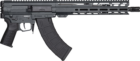[810148623159] CMMG 86A8E0BSG Dissent MK47 7.62x39mm 30+1 12.50" Black Nitride Threaded Barrel, M-LOK Handguards, Sniper Gray Cerakote Aluminum Picatinny Rail Receiver