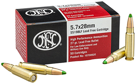 [818513006071] FN 10700020 High Performance  5.7x28mm 27gr Jacketed Hollow Point 50 Per Box/40 Case