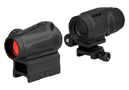 [798681699155] Sig Sauer Electro-Optics SORJMSR101 Romeo-MSR Gen II w/Juliet3 Black 1x/3x 20mm/22mm 2 MOA Red Dot Juliet 3 Micro Magnifier