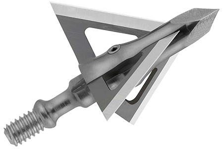 [050301290006] Muzzy 290 Trocar Broadhead 3-Blade Trocar Tip Solid Stainless Steel Ferrule Blades 100 gr/3 Per Pack