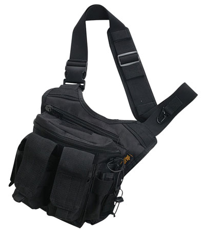 [663306203072] US PeaceKeeper P20307 Rapid Deployment Pack  Shoulder Sling 600D Polyester Black