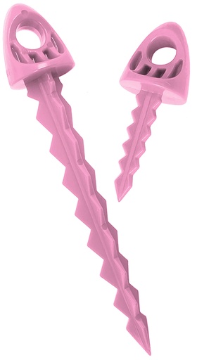[850061498137] Targettack Llc  Targettack  Pink Polycarbonate Plastic 1"/3" For Paper/Vinyl Targets 12 Pack *Variety