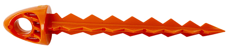 [850061498090] Targettack Llc  Targettack  Orange Polycarbonate Plastic 3" For Paper/Vinyl Targets 12 Pack