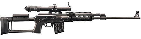 [682863126105] Zastava Arms Usa SR91762 M91 w/Optic 7.62x54mmR 10+1 24" Black Nitride Threaded Barrel, Black Anodized Picatinny Rail Steel Receiver, Black Synthetic Adjustable Stock, POSP 4x24 Rifle Scope
