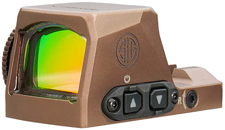 [798681696543] Sig Sauer Electro-Optics SORX1002 Romeo-X Pro Flat Dark Earth 1 x 24 mm 2 MOA Red Dot/32 MOA Circle