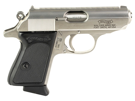 [723364230967] Walther Arms 4796020 PPK  32 ACP 6+1 3.30" Stainless Steel Barrel, Stainless Serrated Steel Slide, Stainless Steel Frame w/Beavertail Textured, Polymer Grip
