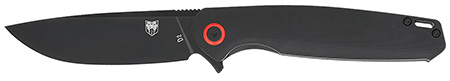 [099654042948] CobraTec Knives CTRATHBLK Rath  EDC 3.50" Folding Plain Black D2 Steel Blade, 4.50" Black G10 Handle
