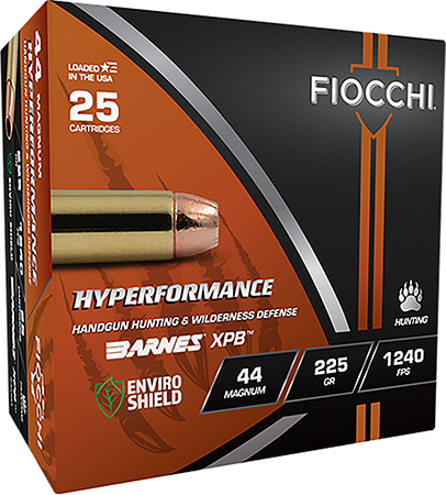 [762344713434] Fiocchi 44MBA Hyperformance  44RemMag 225gr XPB 25 Per Box/8 Case
