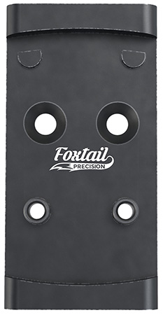 [5065018649073] Foxtail Precision 100010 Adapter Plate  Black Anodized Aluminum, Compatible w/Glock MOS, Holosun 407K/507K/EPS Carry Pattern Footprint Mount