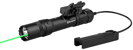 [6972378124272] Olightstore Usa Inc ODINGLPBK Odin GL Black Anodized 300/550/1,500 Lumens White LED Green Laser