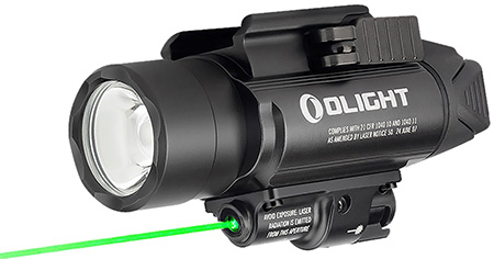 [6972378120380] Olightstore Usa Inc BALDRPROBK1 Baldr Pro  Black Anodized 300/500/1,350 Lumens White LED Green Laser