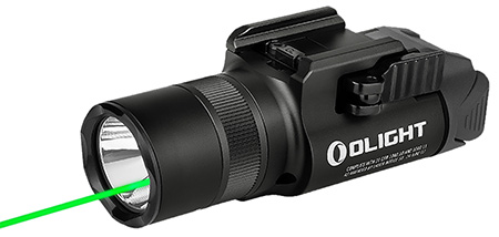 [6972378124586] Olightstore Usa Inc BALDRPRORBK Baldr Pro R Black Anodized 300/500/1,350 Lumens White LED Green Laser