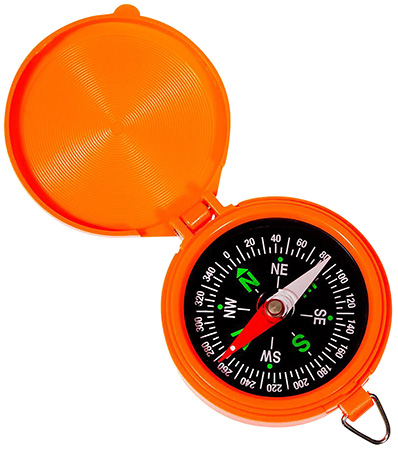 [026509004875] Allen 487 Compass  Orange Pocket