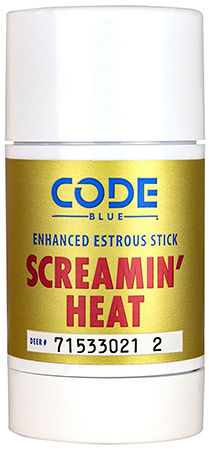 [707114014144] Code Blue OA1418 Screamin' Heat Stick Doe Urine Scent Wax 2.60 oz Scent Stick