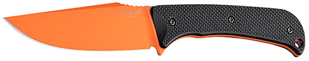 [743108358597] Hogue 35859 Extrak  XL 3.90" Fixed Clip Point Plain Blaze Orange Cerakote CPM M4 Tool Steel Blade, Black Textured G10 Scales Handle