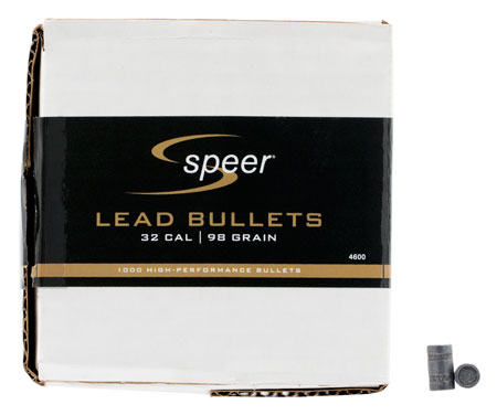 [076683046000] Speer 4600 Handgun  32Cal 98gr Lead Wadcutter 1000/Box