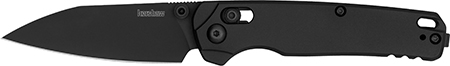 [087171067544] Kershaw 6105BLK Bel Air  3" Folding Reverse Tanto Plain Blackwash CPM MagnaCut Steel Blade, Black Aluminum Handle