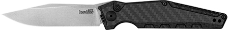 [087171067018] Kershaw 7900CF Launch 7 EDC 3.75" Automatic Clip Point Plain Satin CPM MagnaCut Steel Blade, Black Aluminum/Carbon Fiber Handle