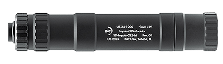 [840225716313] B & T Firearms SDIMPULSOLSM IMPULS-OLS-M Suppressor 9mm Modular 1.40" Black 1/2"x28