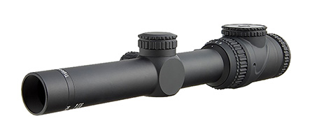 [719307401662] Trijicon 200090 AccuPoint TR25 Matte Black 1-6x24mm, 30mm Tube Illuminated Red Triangle Post Reticle