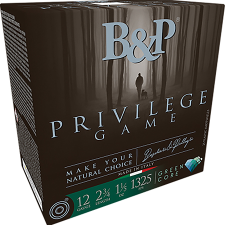 [878122008392] B & p Ammunition 12B15PG6 Privilege Game  12Gauge 2.75" 1 1/5oz 6Shot 25 Per Box/10 Case