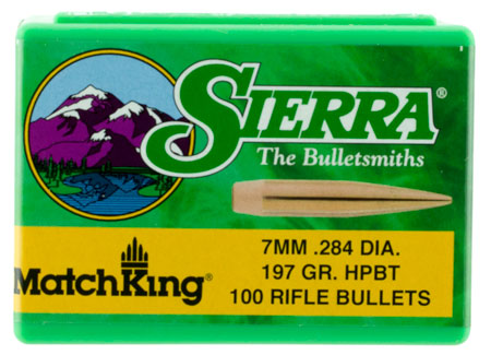 [092763019979] Sierra 1997 MatchKing  7mm 197gr Hollow Point Boat Tail 100/Box