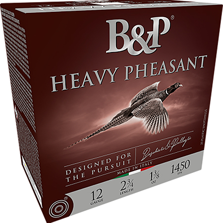 [878122005742] B & p Ammunition 12B38H5 Heavy Pheasant  12Gauge 2.75" 1 3/8oz 5Shot 25 Per Box/10 Case