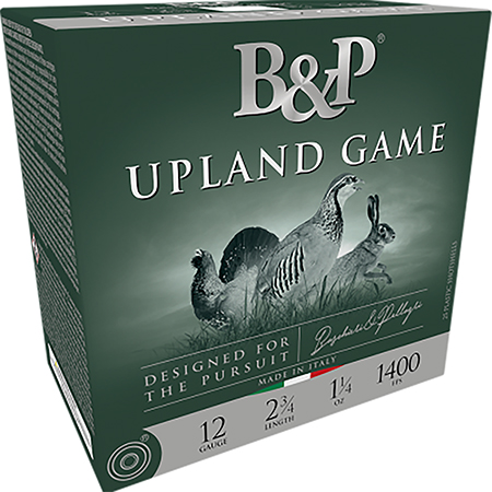 [878122005902] B & p Ammunition 12B14UP6 Upland Game  12Gauge 2.75" 1 1/4oz 6Shot 25 Per Box/10 Case